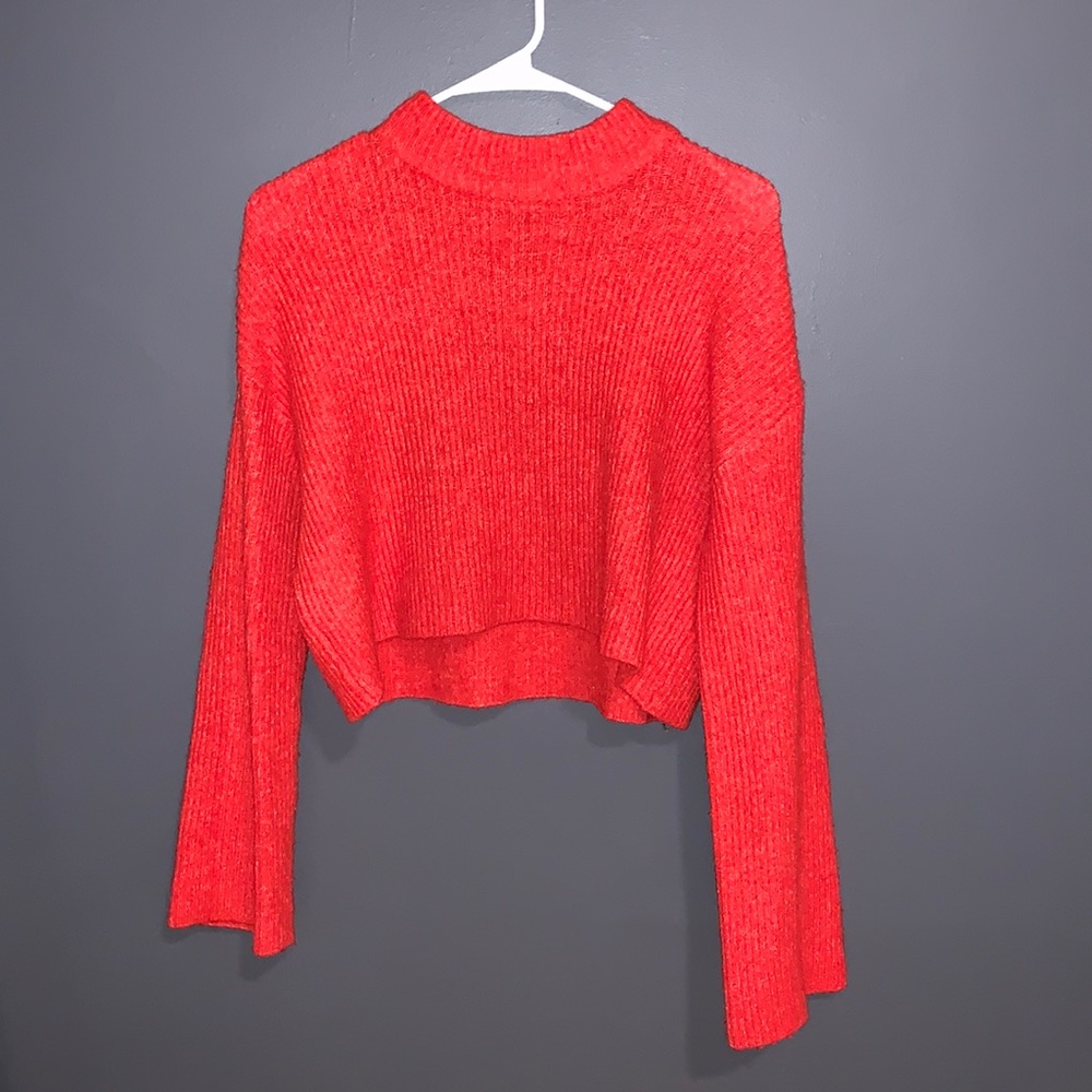 Racing Red Ribbed Knit